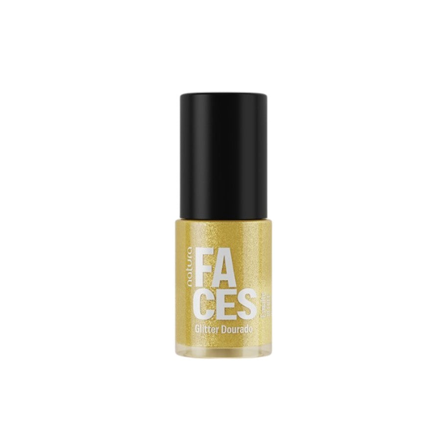 Natura Faces Esmalte Glitter Dorado 6ml