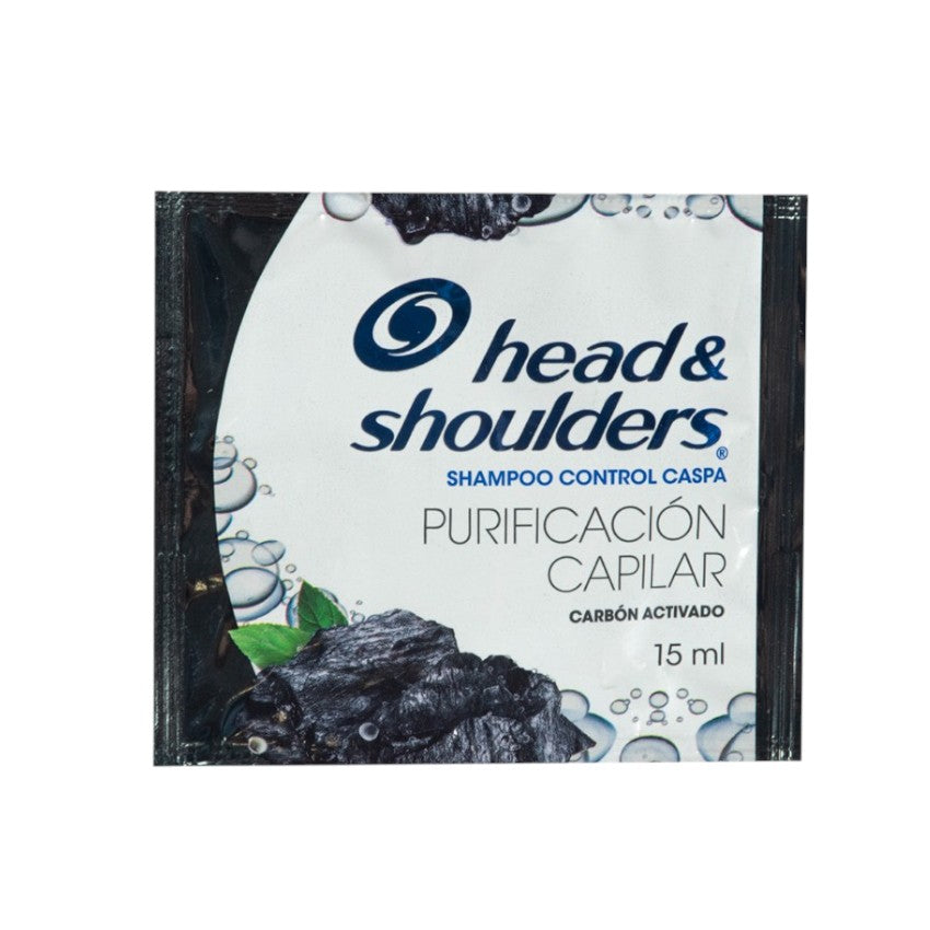 Head & Shoulders Shampoo Sachet Purificacion Capilar Carbon 15Ml