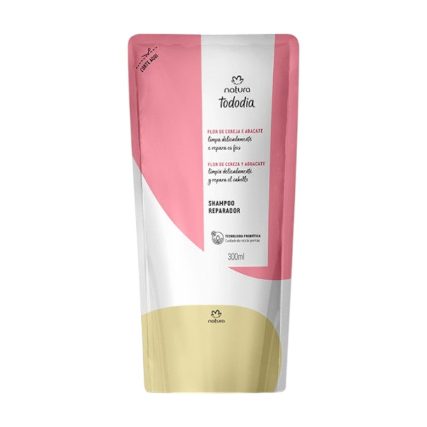 Natura Tododia Repuesto Shampoo Reparador Flor De Cereza Y Aguacate 300ml