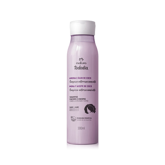Natura Tododia Shampoo Cabello Rizado Mora Y Aceite De Coco 300ml