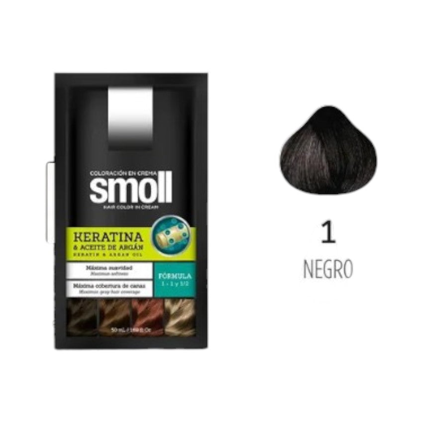 Smoll Tinte Para Cabello Tono Negro 1