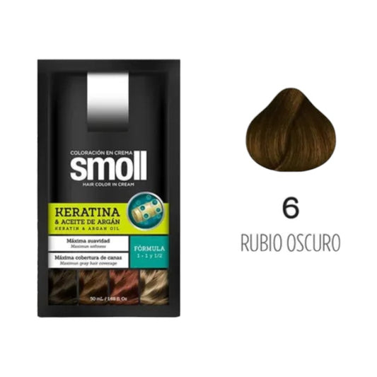 Smoll Tinte Para Cabello Tono Rubio Oscuro 6
