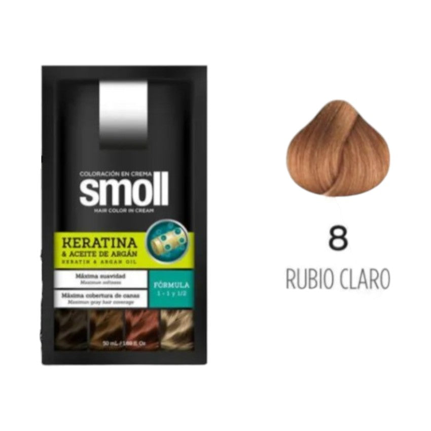 Smoll Tinte Para Cabello Tono Rubio Claro 8
