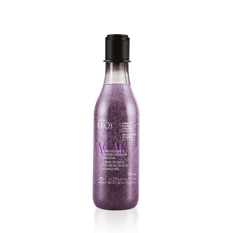 Natura Ekos Acai Jabon Liquido Exfoliante Para Cuerpo 185Ml