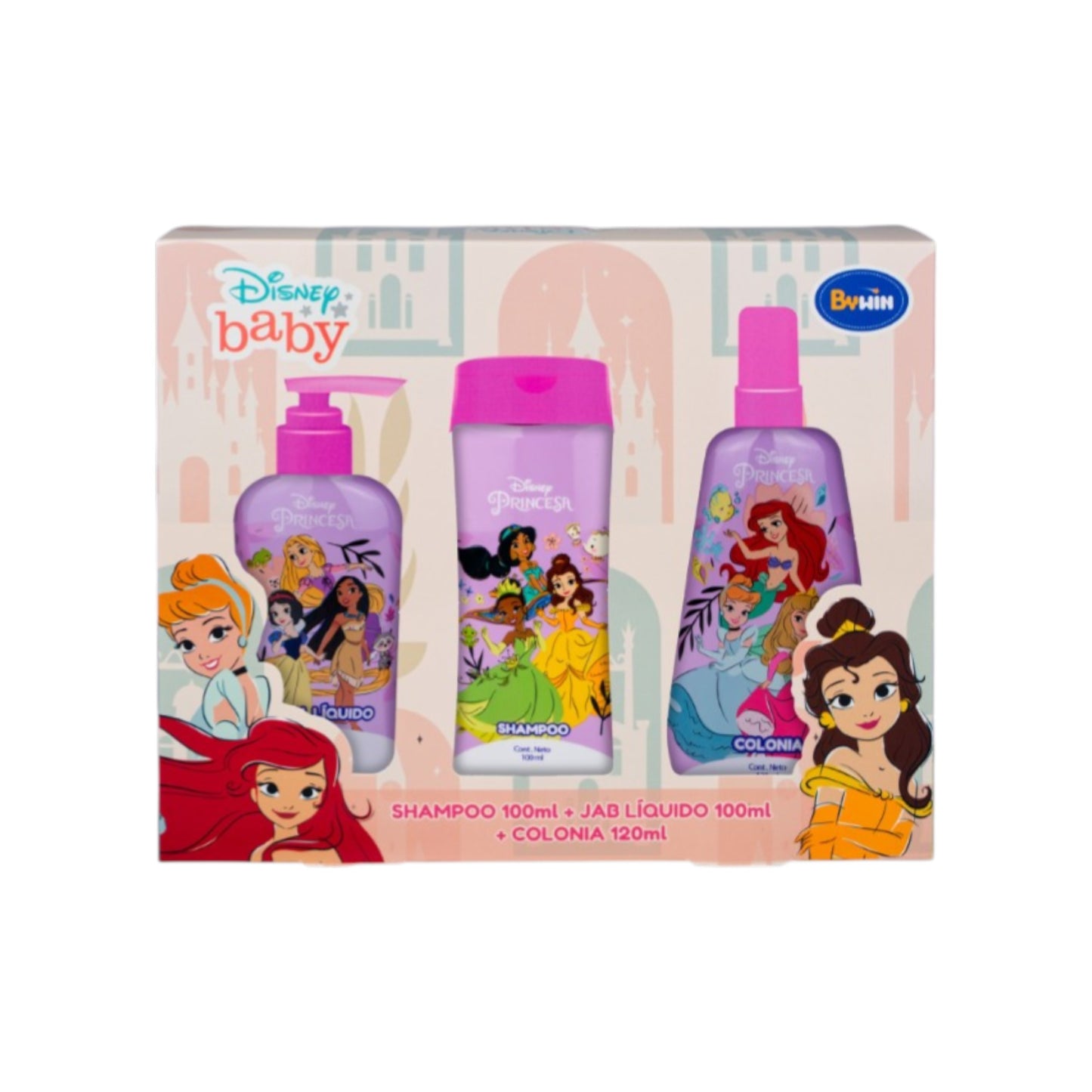 Bywin Disney Baby Princesa Shampoo + Jabon Liquido + Colonia