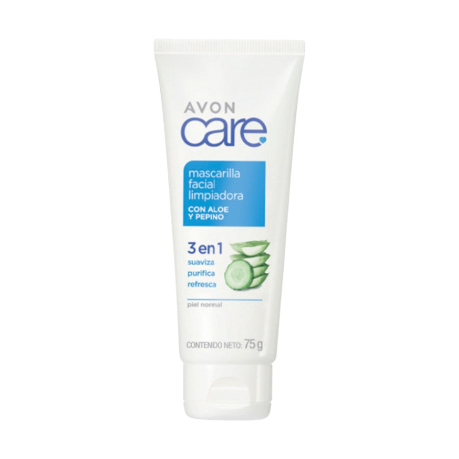 Avon Care Mascarilla Facial Limpiadora Con Aloe y Pepino 75g