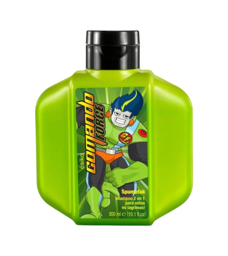 Esika Comando Force Spumatak Shampoo 2 En 1 Para Niños 300ml