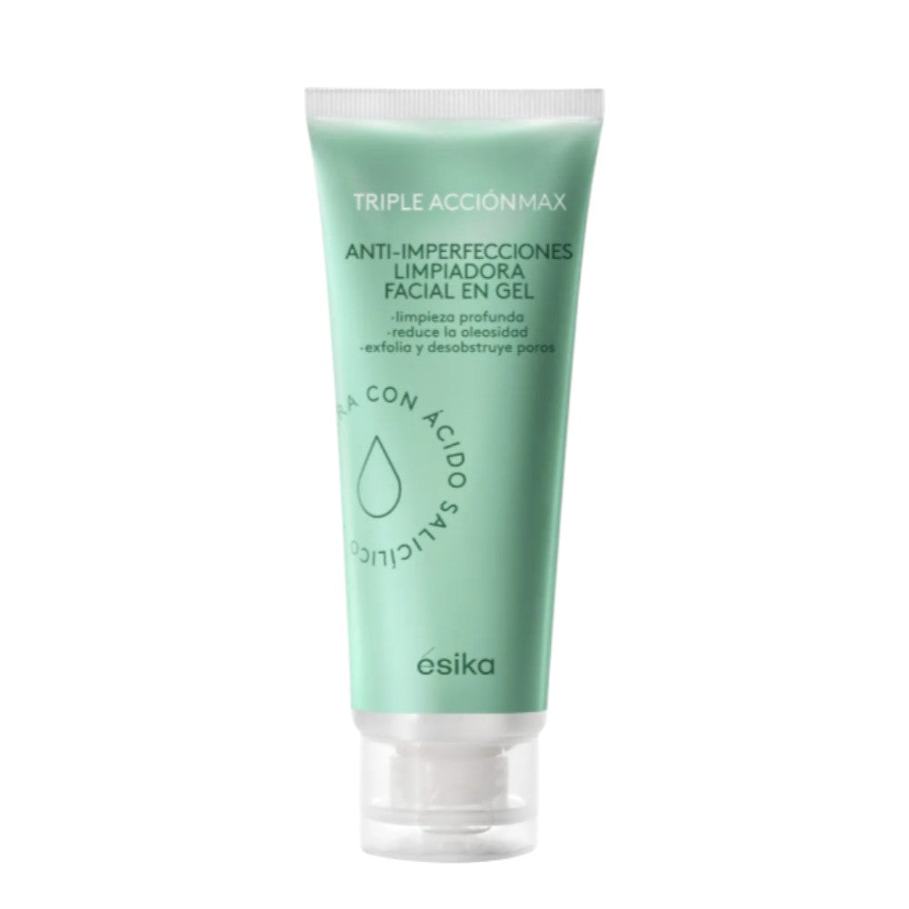 Esika Triple Acción Max Limpiadora Facial En Gel Anti-Imperfecciones 120g