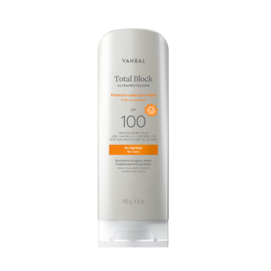 Yanbal Total Block Kids SPF 100 Protector Solar Para Niños 140g