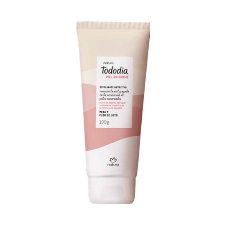 Natura Tododia Exfoliante Corporal Piel Uniforme Pera y Flor de Loto190g