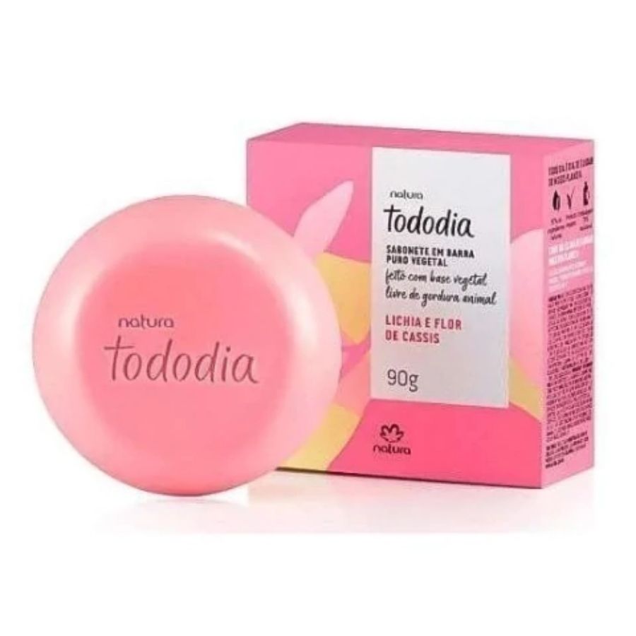 Natura Tododia Jabon En Barra Lichia Y Flor De Casis 90g