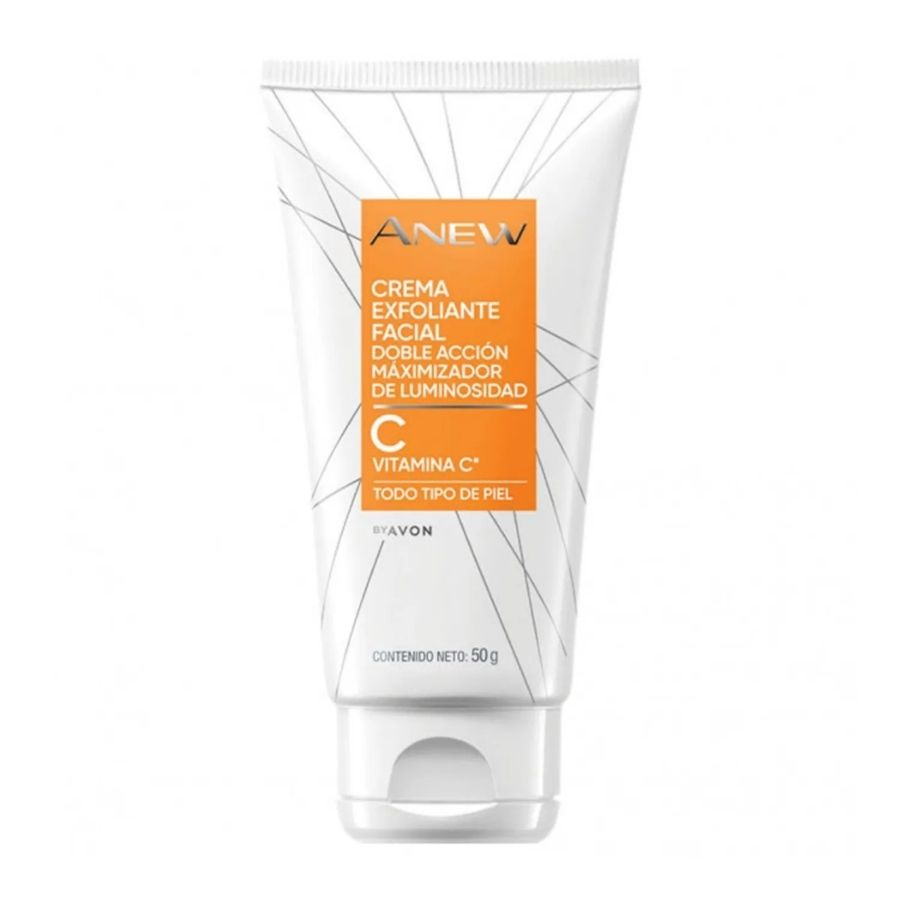 Avon Anew Crema Exfoliante Facial Doble Accion Vitamina C 50 G