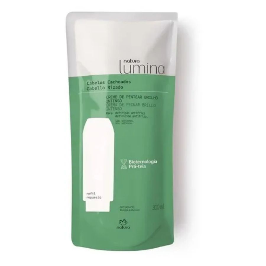 Natura Lumina Crema Para Peinar Brillo Intenso Repuesto 300 Ml