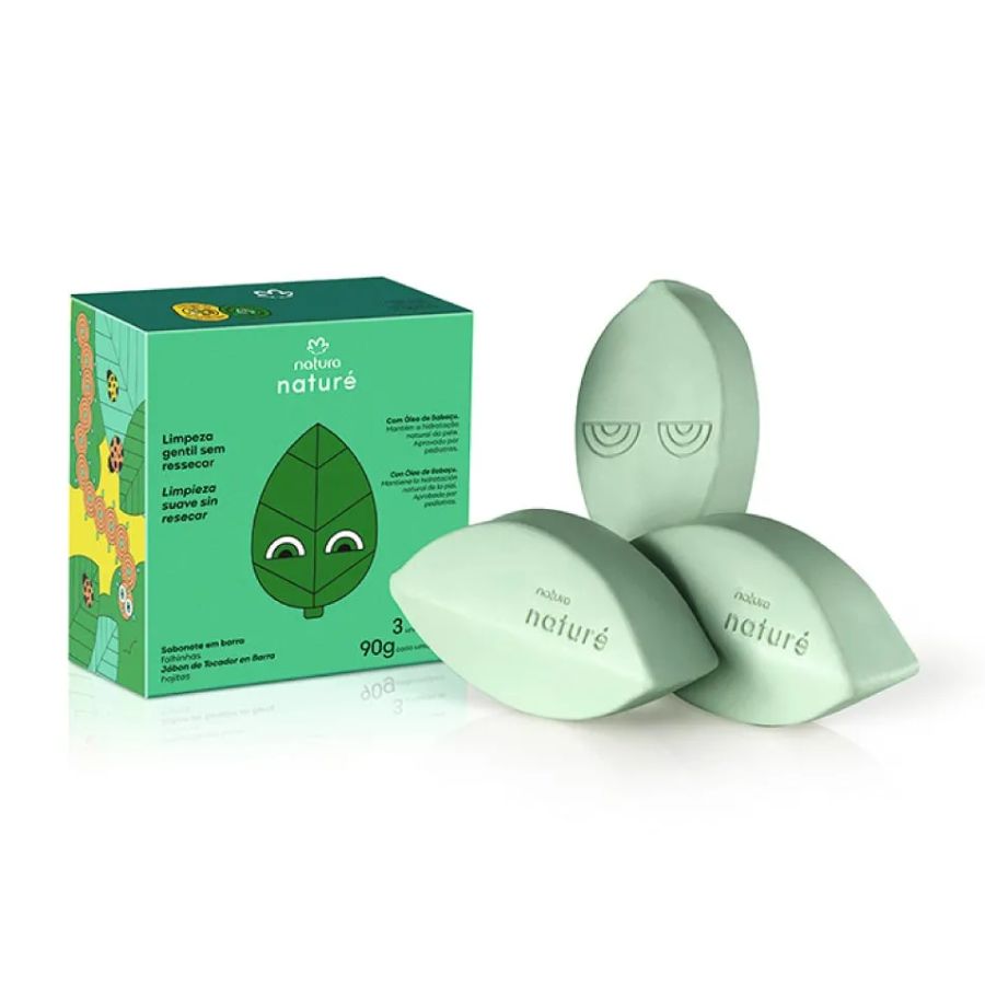 Natura Jabones en Barra Hojas Naturé 90 g x3