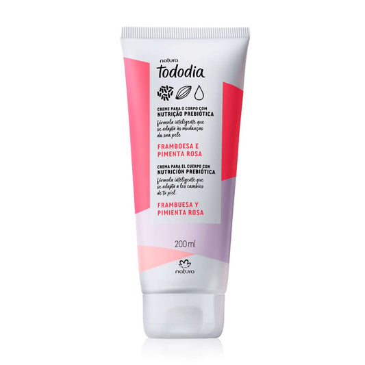 Natura Tododia Crema para Cuerpo Frambuesa y Pimenta Rosa 200 Ml