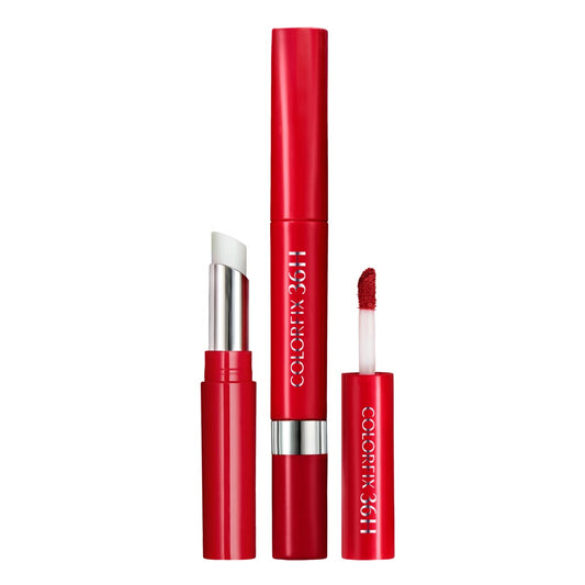 Esika Colorfix 36h Labial Duo Tattoo Rojo Sensacion 1.7g