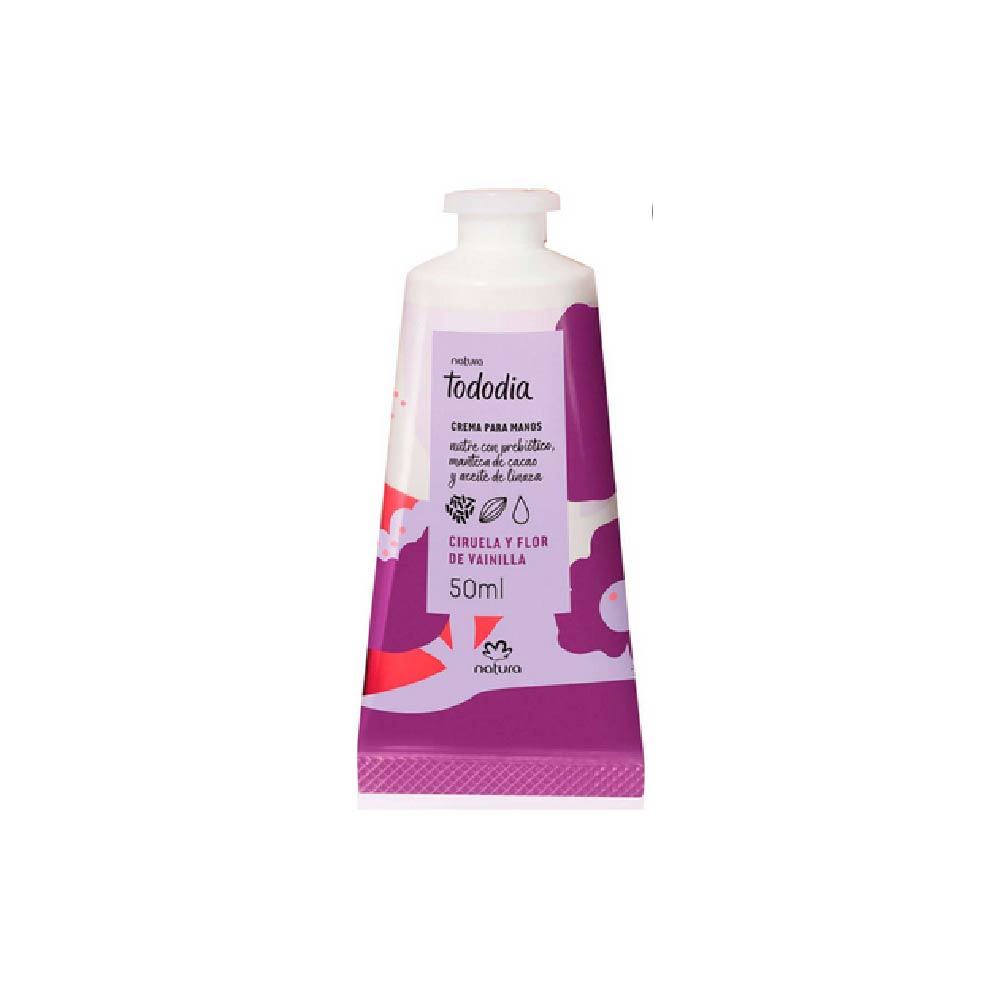 Natura Tododia Crema Para Manos Ciruela y Flor de Vainilla 50ml