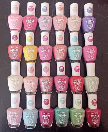 Jarusa Ruleta Esmalte De Uñas Color Pastel Tono 004 17ml
