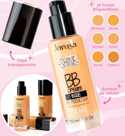Jarusa Shine BB Cream Base De Maquillaje Tono Beige 30ml