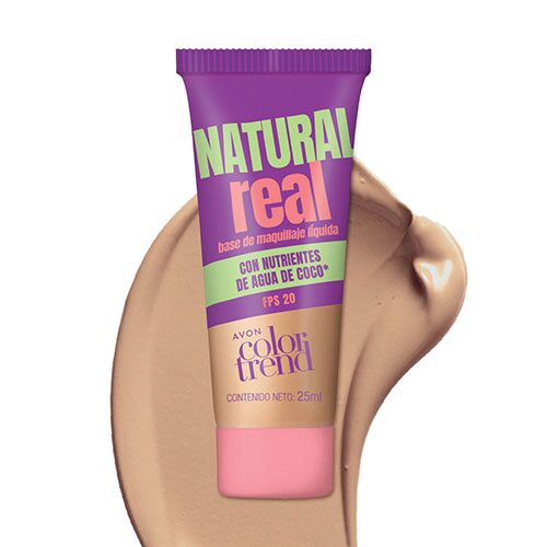 Avon Mate Real Base De Maquillaje Liquida Mate Claro 25 Ml