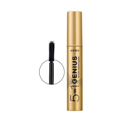 Avon 5 En 1 Lash Genius Mascara Para Pestañas Blackest  Black