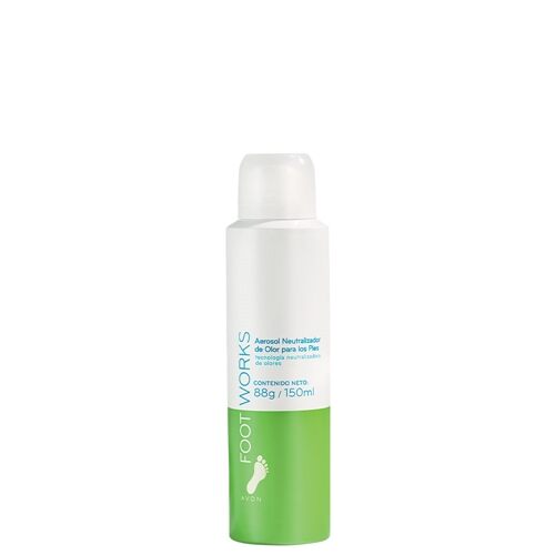 Avon Foot Works Aerosol Neutralizador Para Olor De Los Pies 150 Ml