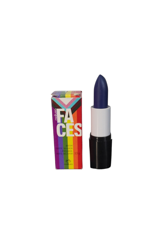 Natura Faces Lapiz Labial Matte Del Amor AZUL CYBER 3.5 G