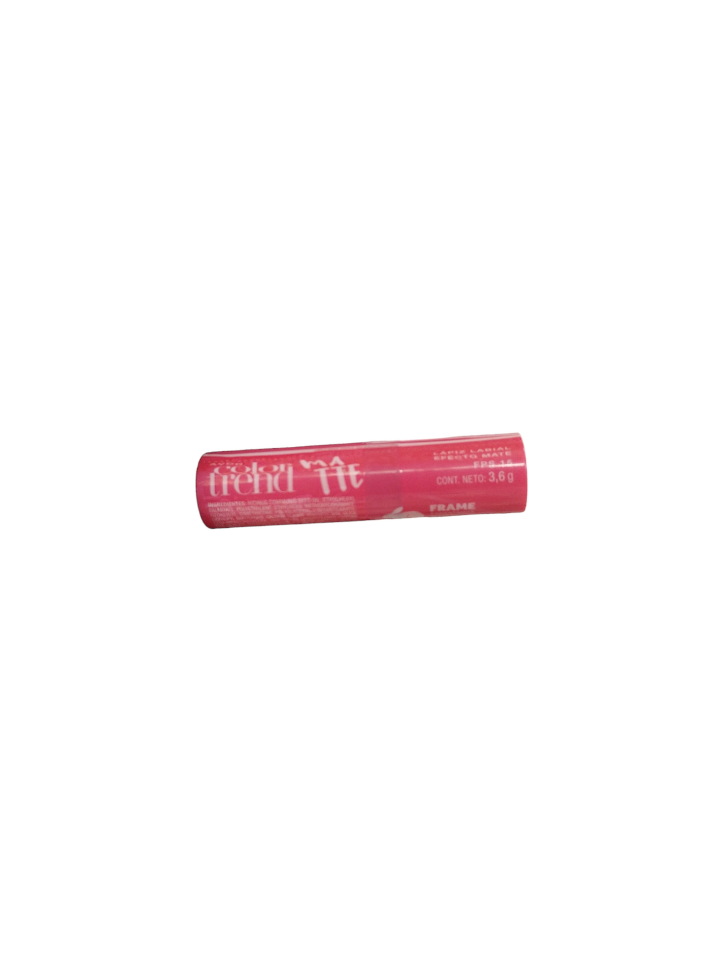 Avon Color Trend Matte Lapiz Labial Efecto Matte Fps 15 Tono Fresa Pastel 3,6 G