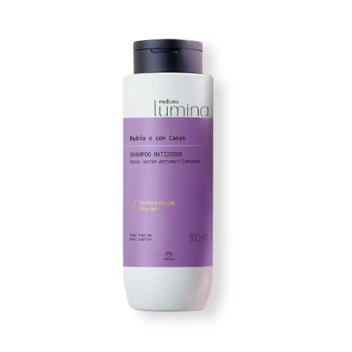 Natura Lumina Shampoo Matizador Rubio O Con Canas 300 Ml