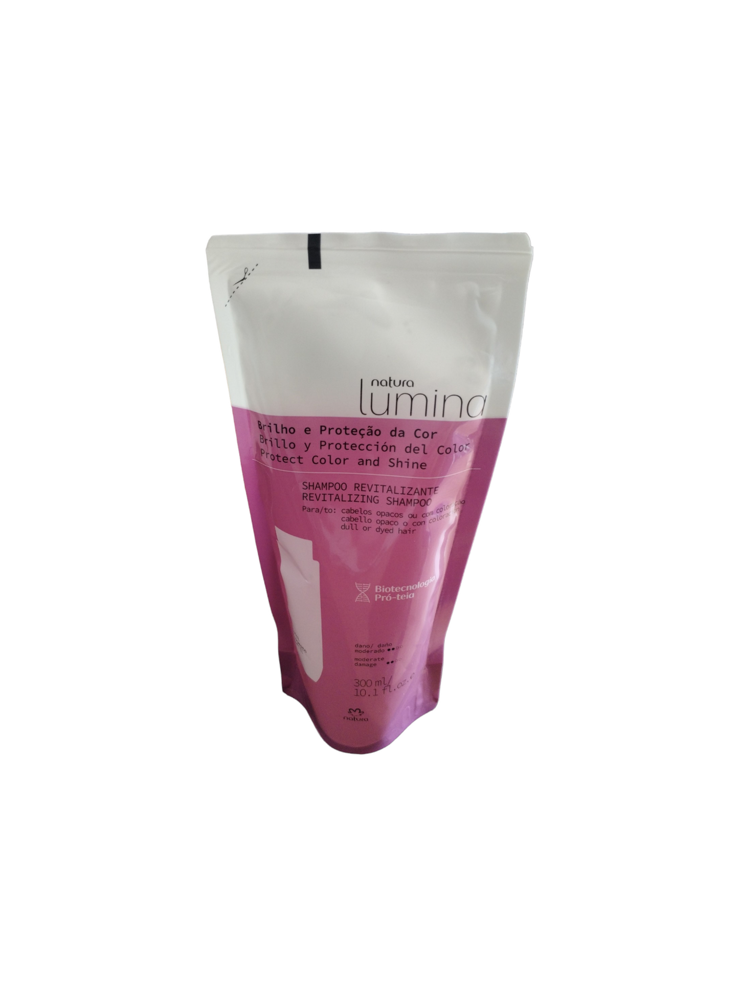Natura Lumina Shampoo Revitalizante Brillo Y Protección De Color 300 Ml