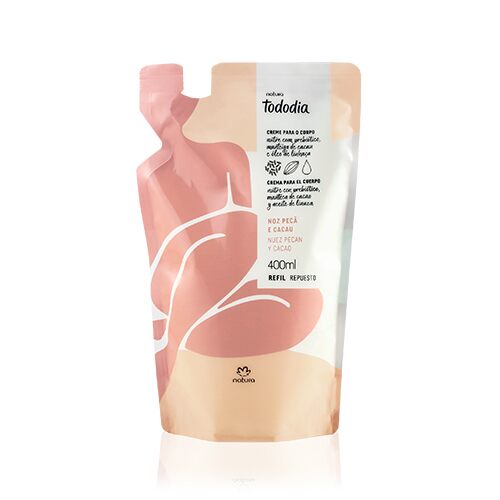 Natura Tododia Crema Corporal Nuez Pecan Y Cacao 400ml Repuesto