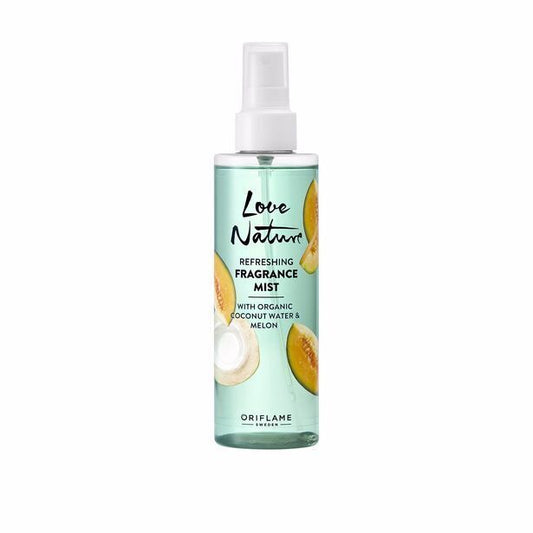 Oriflame Love Nature Fragancia Corporal Refrescante Con Agua De Coco Y Melon Organicos 200 Ml