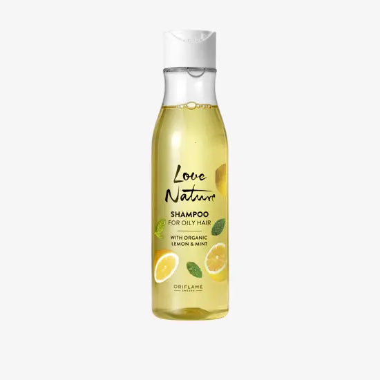 Oriflame Love Nature Shampoo para Cabello Graso con Limón y Menta Orgánicos Orgánico 250ml