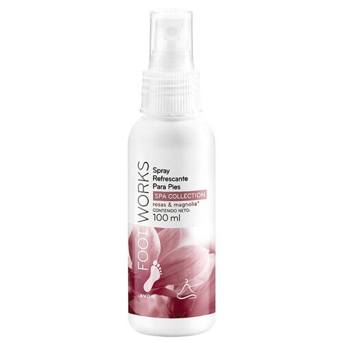 Avon Foot Works Spray Refrescante Para Pies Rosas & Mangolia 100Ml