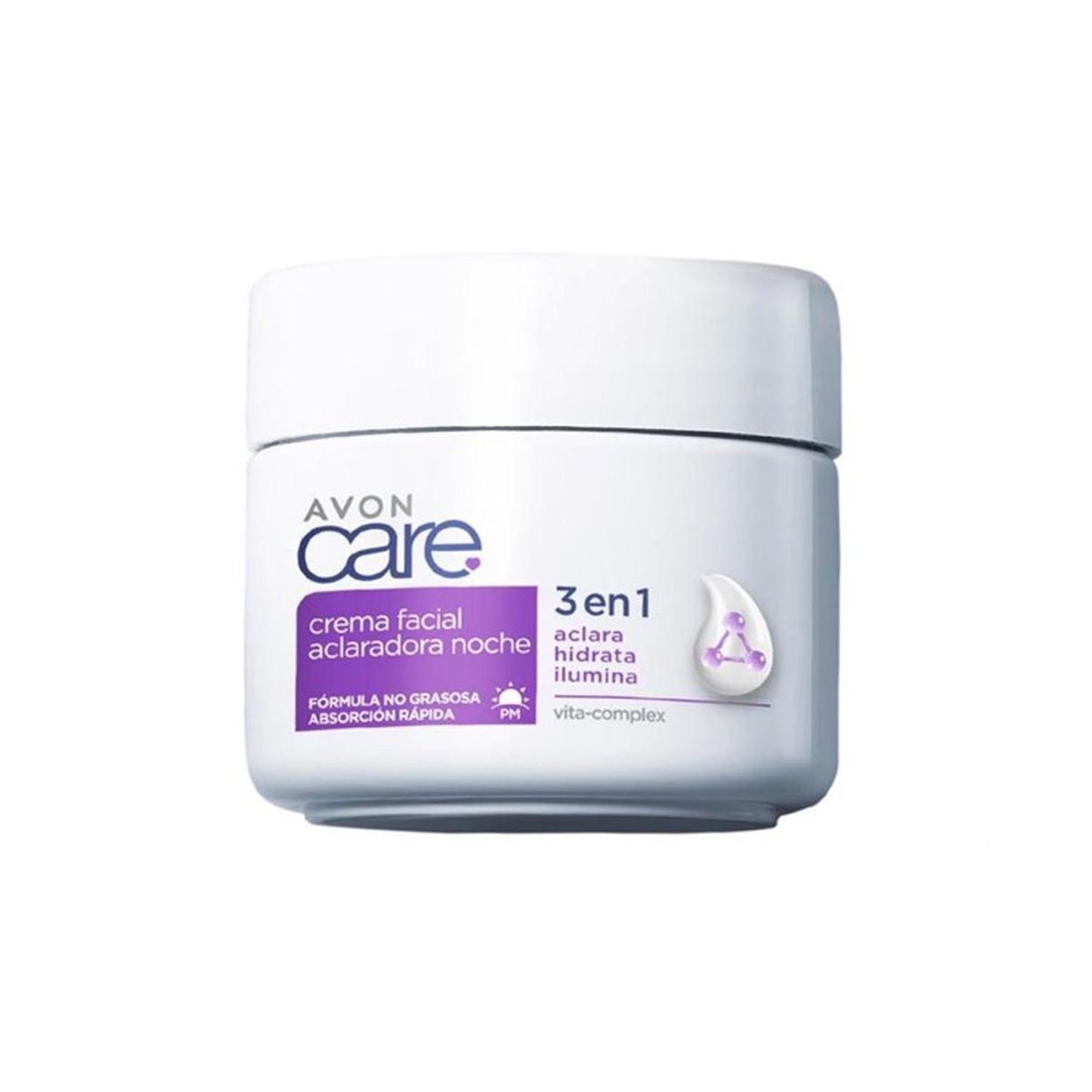 Avon Care Crema Facial Aclaradora Noche 3 en 1 400G