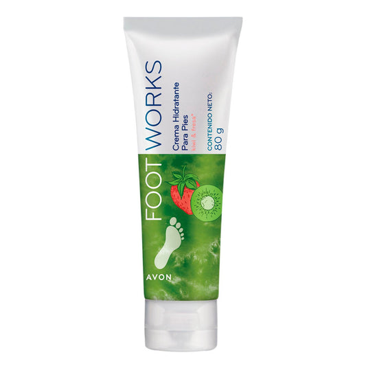 Avon Foot Works Crema Hidratante para Pies Kiwi y Fresa 80g