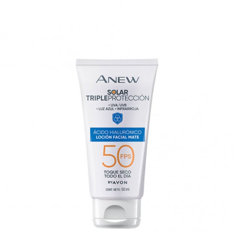 Avon Anew Solar Triple Protección Loción Facial Mate 50FPS 50ml