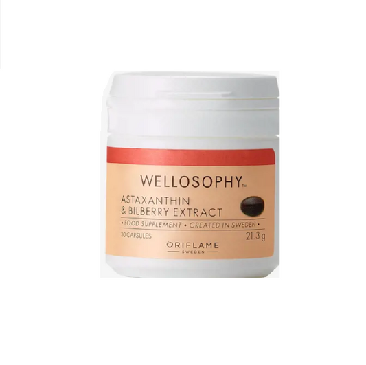 Oriflame Wellosophy Capsulas de Astaxantina y Extracto de Arandano 21.3g