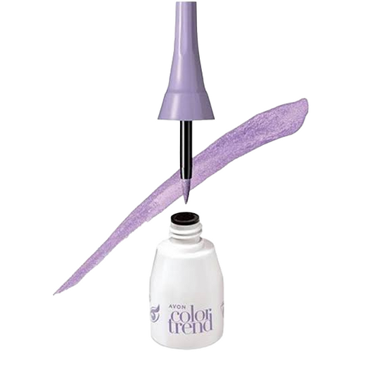 Avon Color Trend Delineador Liquido Para Ojos Morado Metalico