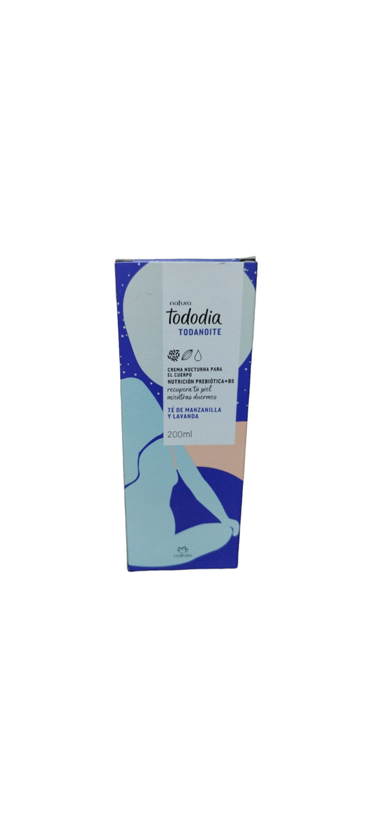 Natura Tododia Te De Manzanilla Y Lavanda Crema Nocturna Para El Cuerpo 200 Ml